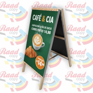 Cavalete Lona 440g 70x90 4x4 impressão  